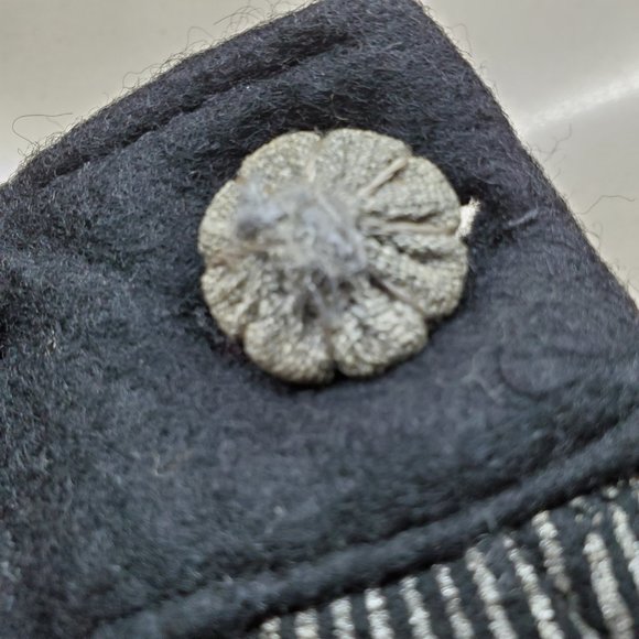 TRUE VINTAGE 1950'S STRIPED FELT SKIRT - Picture 4 of 6